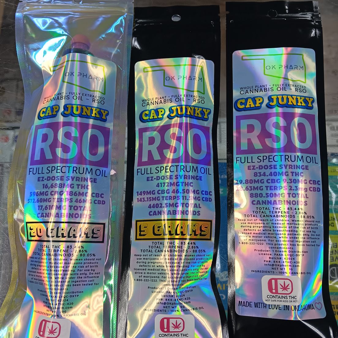 OK Pharm - STRAIN-SPECIFIC RSO - Cap Junky - 5g - INDICA