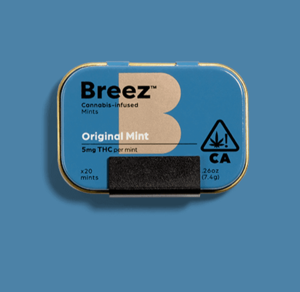 BREEZ MINTS- ORIGINAL MINT TIN 100MG