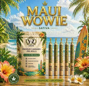 0.7G Pre-Roll: Maui Wowie (S) 5 Pack