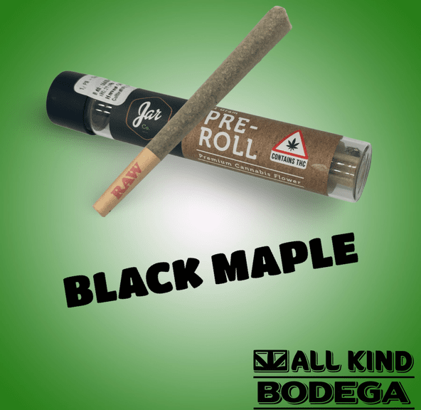 Black Maple 1g Preroll (@Jarcannabis2.0)
