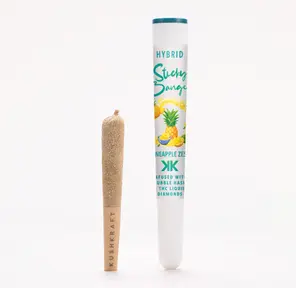 1 x 0.5g Infused Sticky Banger Pre-Roll Hybrid Pineapple Zest by KushKraft