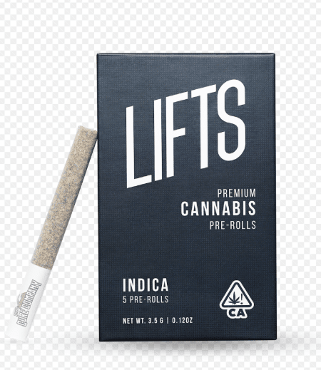 THE CURE COMPANY ALIEN OG LIFTS 5PK PRE-ROLLS INDICA