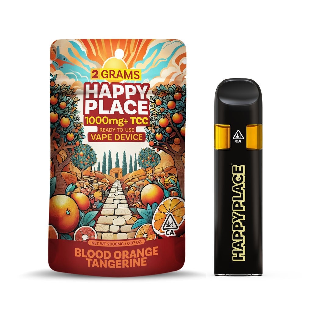 Happy Place AIO Vape Blood Orange Tangerine 2g at Kolas Arden