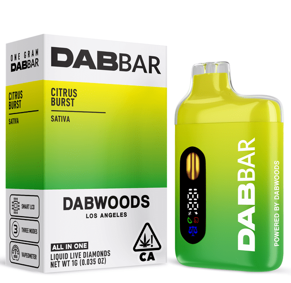 Dabwoods | AIO Vape | 1g | Diamond Dab Bar | Citrus Burst