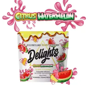 Citrus Watermelon Delights Rosin Infused Gummies 50.00 g