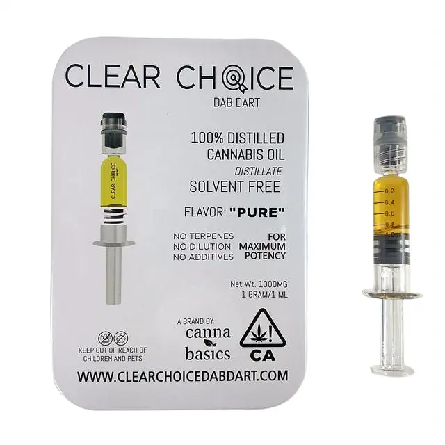 1.0mL Distillate Syringe Clear Choice