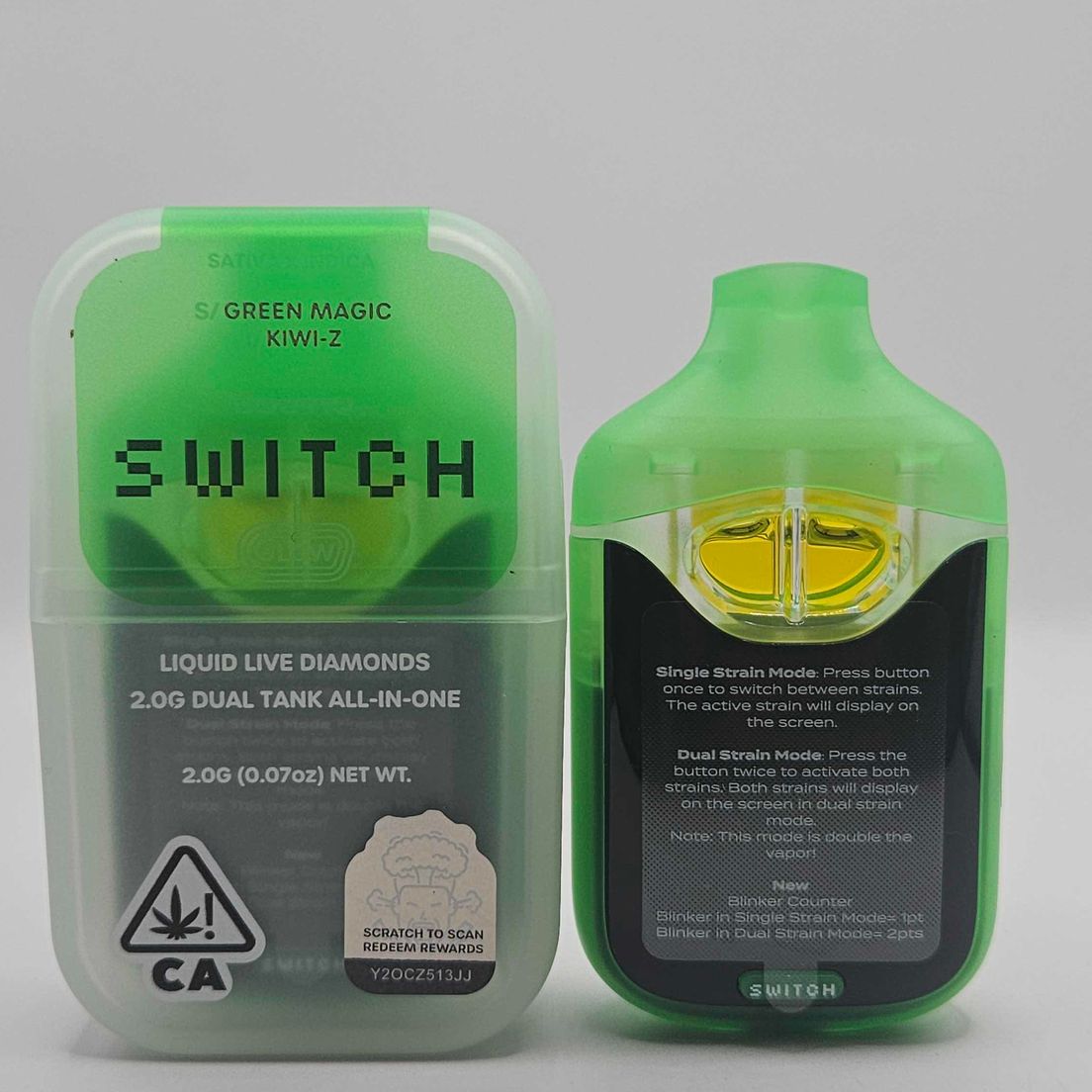 Boutiq Switch / Glow - Disposable - Green Magic x Kiwi-Z - 2G