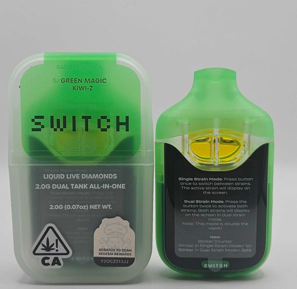 Boutiq Switch / Glow - Disposable - Green Magic x Kiwi-Z - 2G