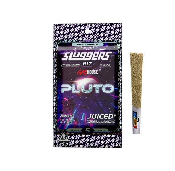 Sluggers Pluto .7g Diamond Infused Preroll 5pk 37.7%