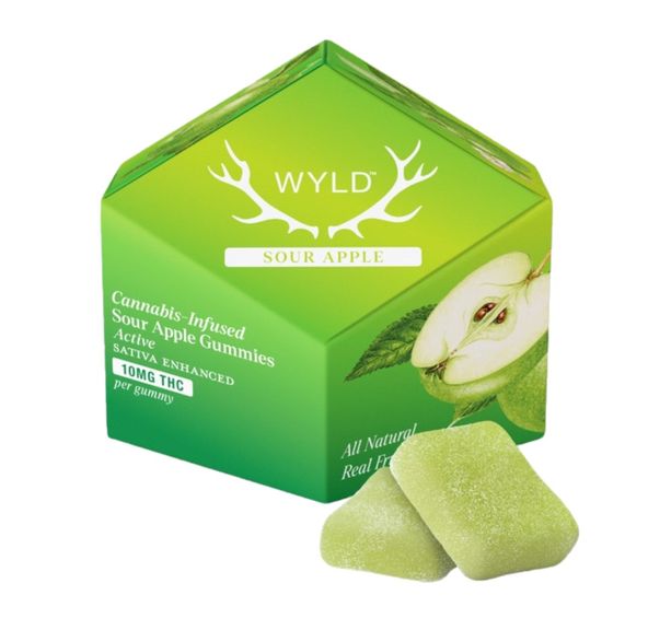 Wyld Fruit Chews Sour Apple 100mg