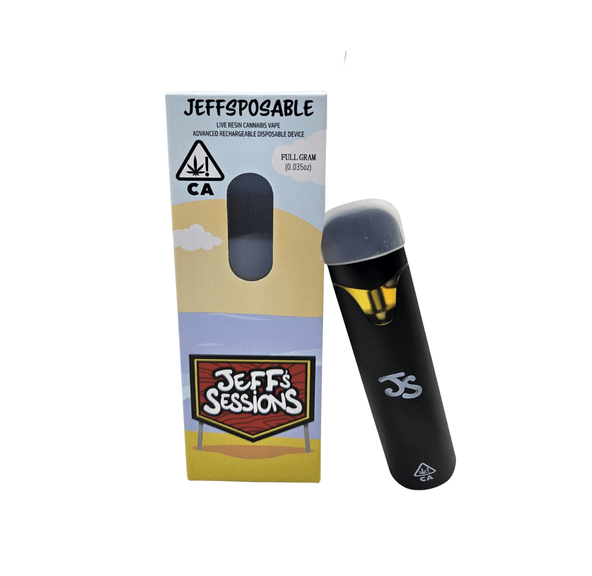 Jeff's Sessions | AIO Vape | 1g | Distillate | Peaches & Cream