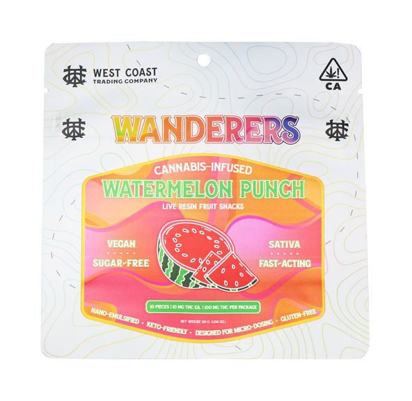 Wanderers Watermelon Punch Gummies 10 PK