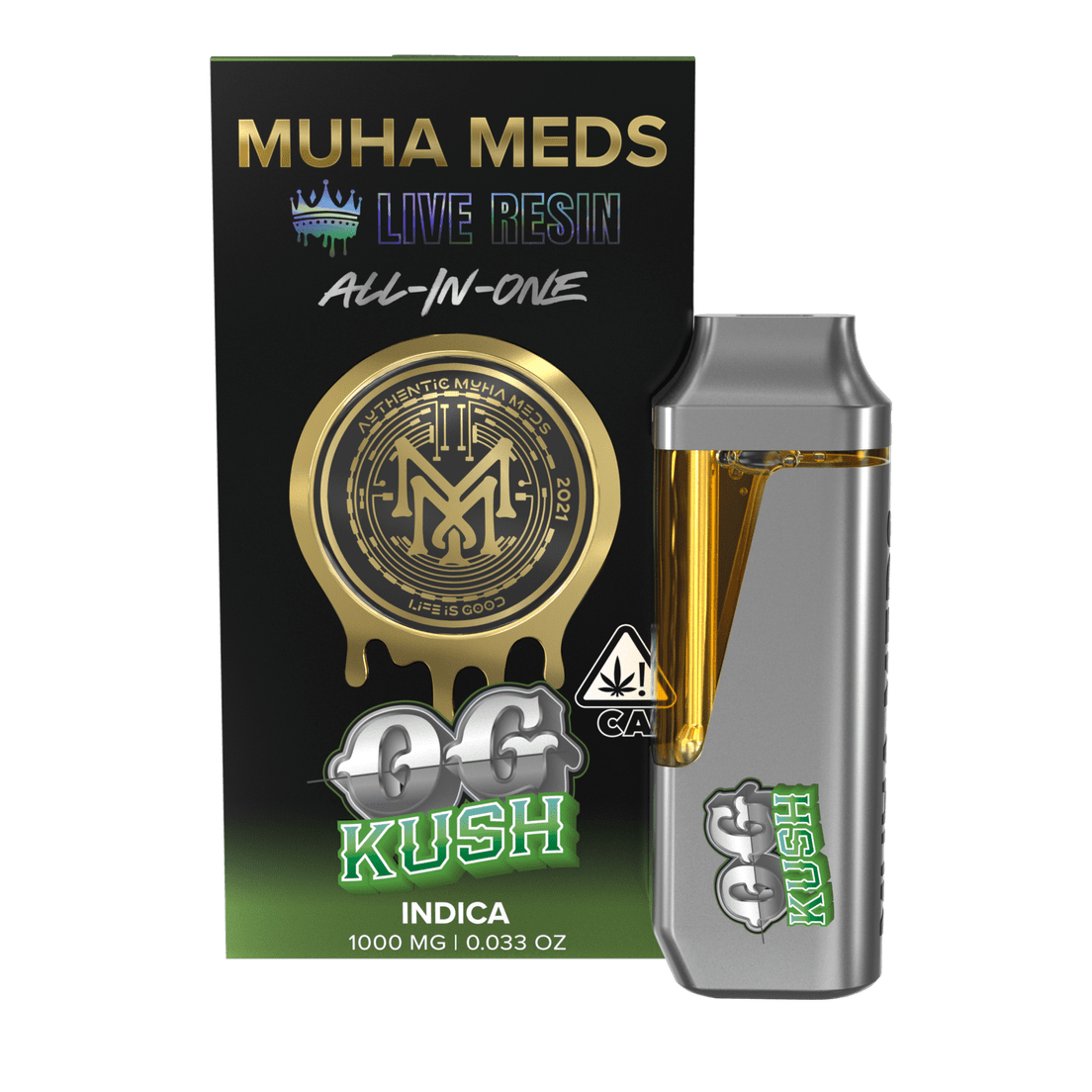 Muha | AIO Vape | 1g | Live Resin | OG Kush