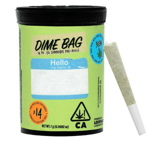 Dime Bag Pre-roll 14pk Ultra Grapes 7g