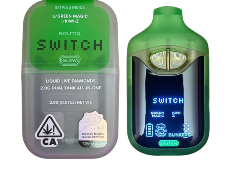 BOUTIQ LIQUID LIVE DIAMOND AIO- DUAL 1G GREEN MAGIC X KIWI Z