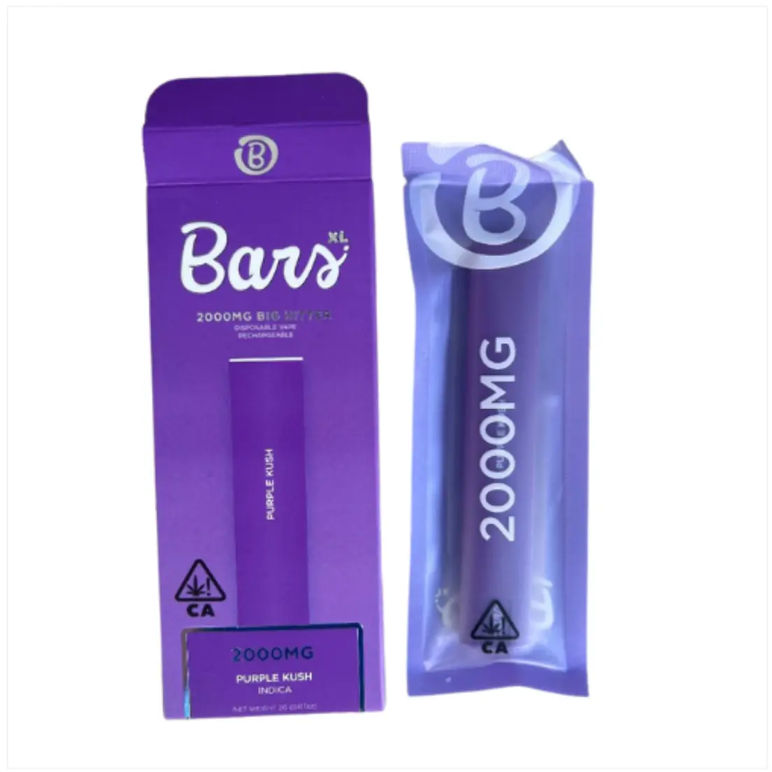 Bars 2G Disposable Purple Kush