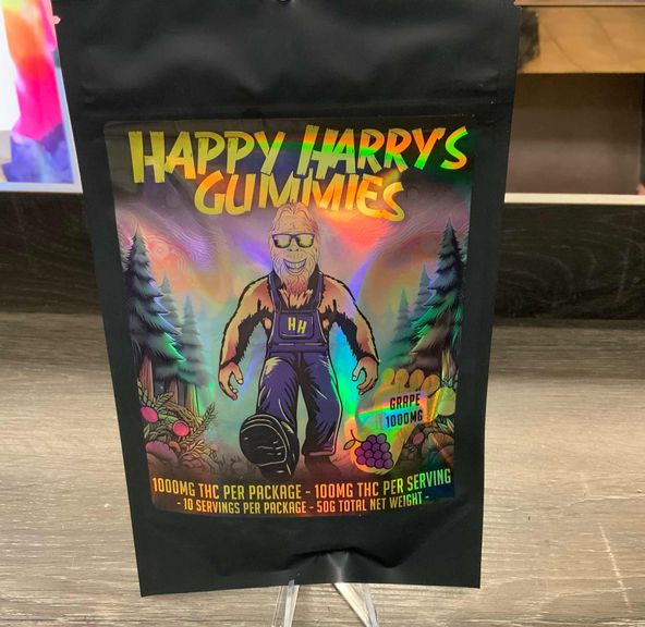 Grape Happy Harrys Gummies 1000mg