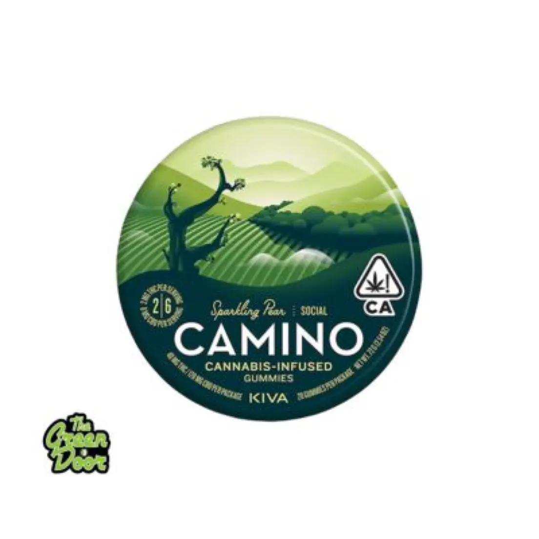 KIVA CAMINO - Sparkling Pear CBD 1:3 - Gummies - 160MG