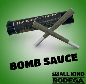 Bomb Sauce .5g Preroll 2 Pack (total weight 1g) (@thekingsstache)