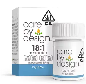 18:1 Full Spectrum CBD Soft Gels 6mg THC 10ct 7.50 g