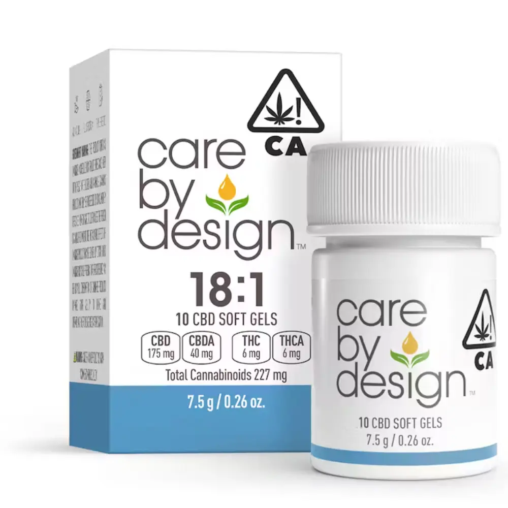 18:1 Full Spectrum CBD Soft Gels 6mg THC 10ct 7.50 g