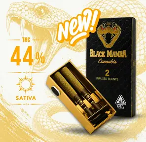 BLACK MAMBA - Pineapple Express - 2pk x 1.2g = 2.4g, INFUSED BLUNTS!