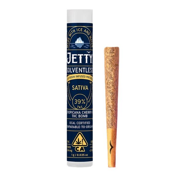 Jetty Solventless Infused Pre-roll Tropicana Cherry x THC Bomb 1g