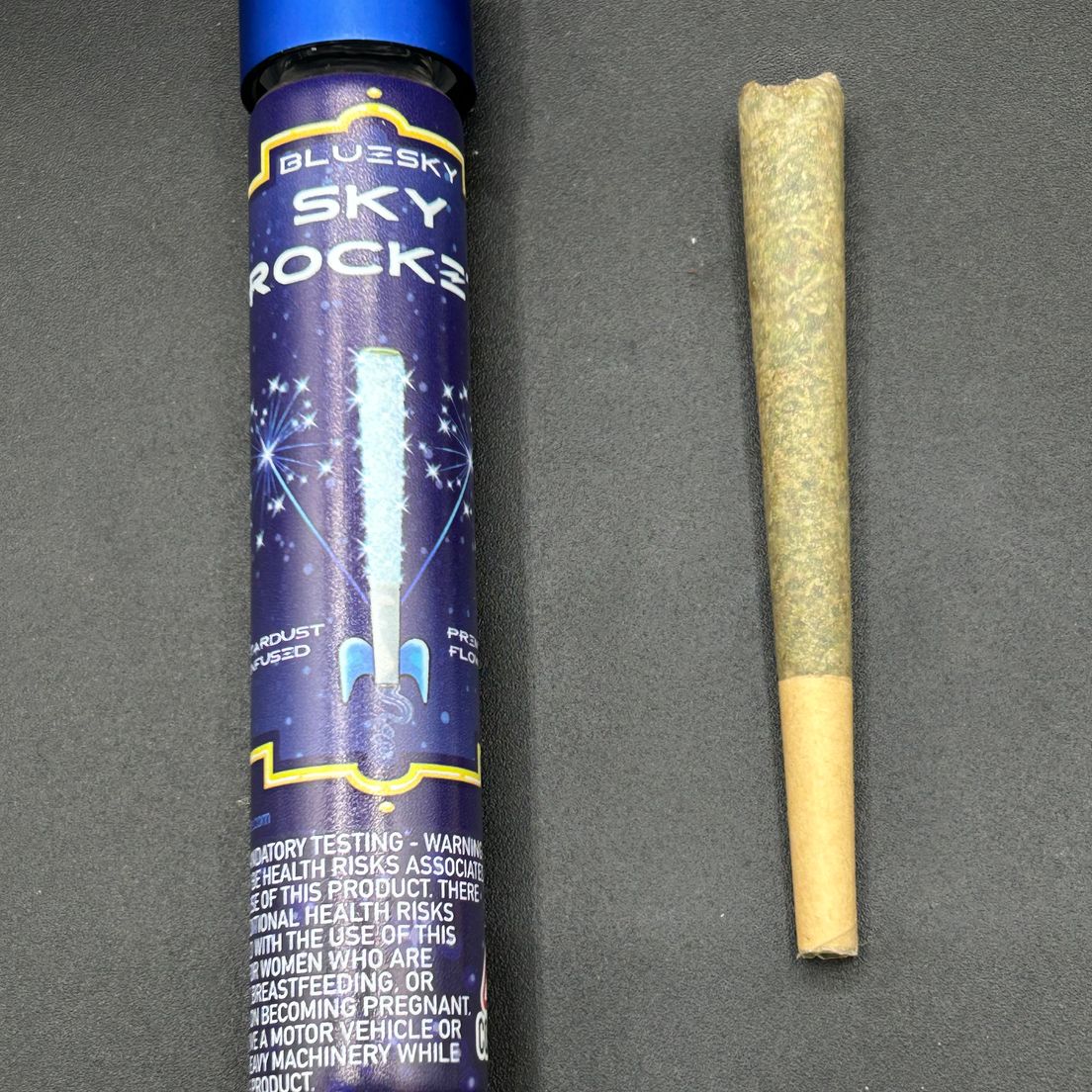 Gary Payton Flower x Grape Gary Stardust - Bluesky Skyrocket Infused Joint 1.25g - Flower by Blue Sky