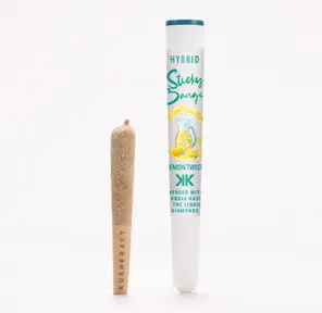 1 x 0.5g Infused Sticky Banger Pre-Roll Hybrid Lemonade Twist by KushKraft