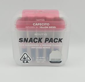 Boutiq Mini Joints (5ct) - Cafecito w/ Yellow Diesel