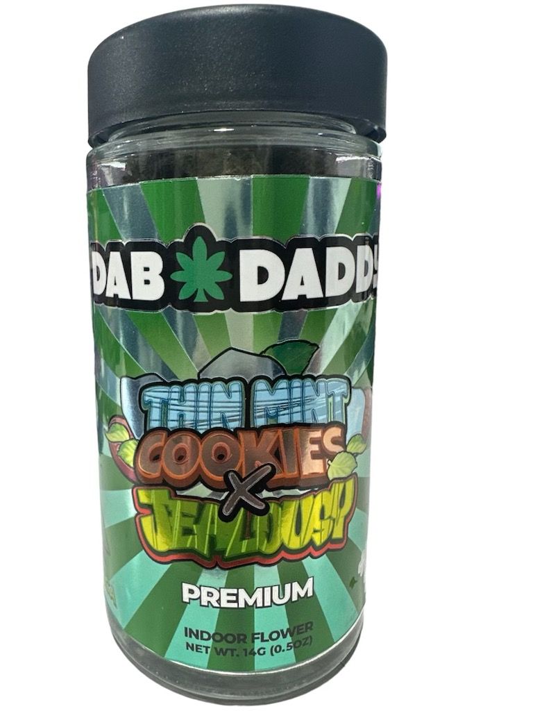 Dab Daddy -1/2 Oz Premium Flower - Thin Mint Cookies X Jealousy - 14g