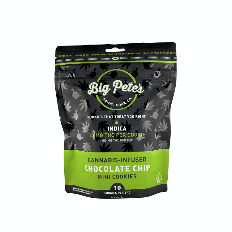 BIG PETE- Chocolate Chip Cookies Indica 100mg (10pk)