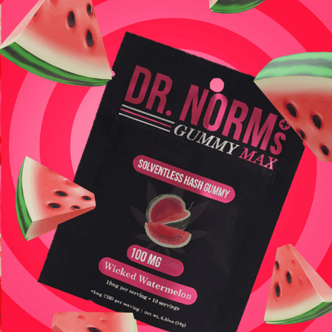 Dr. Norms Gummy Max Solventless Hash Gummy Wicked Watermelon