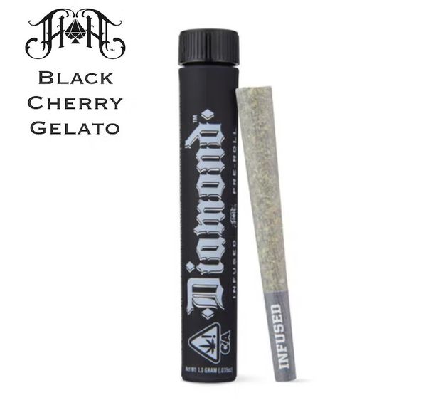 Black Cherry Gelato | I/H - Diamond THCA-Infused Pre-Roll - Joint