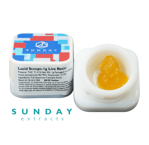 1g Concentrate Live Resin - Lucid Scoops (Sunday Extracts)
