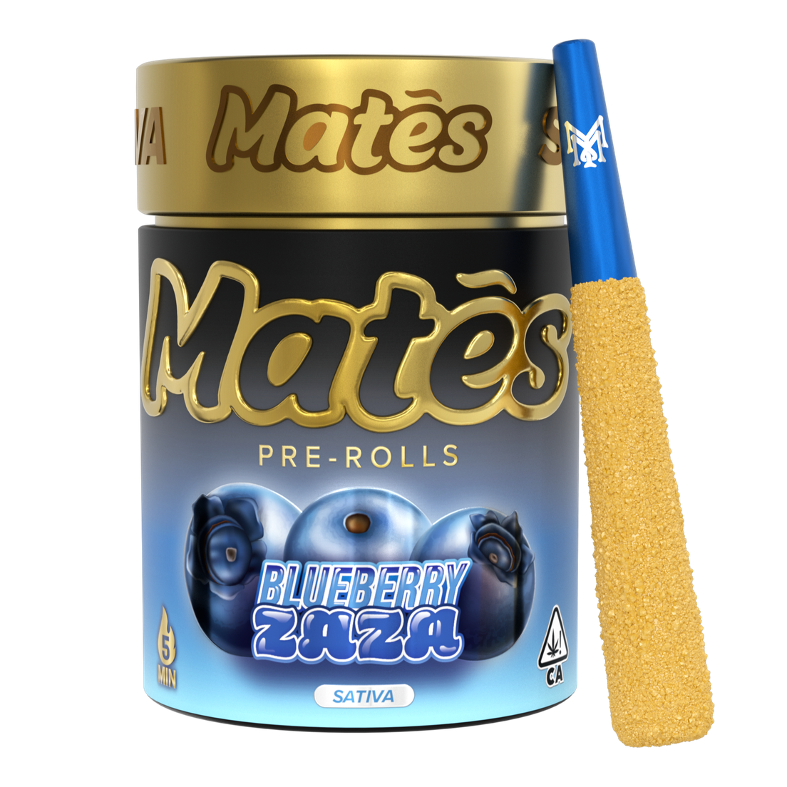 Muha | Infused Prerolls | 5 x .6g | Kief & Diamonds | Blueberry Zaza