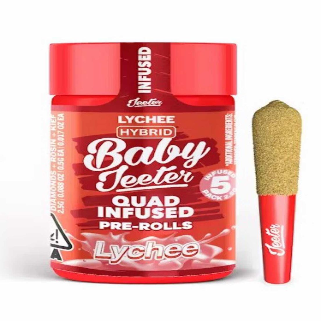 Baby Jeeter- Quad Infused 5pck - Lychee