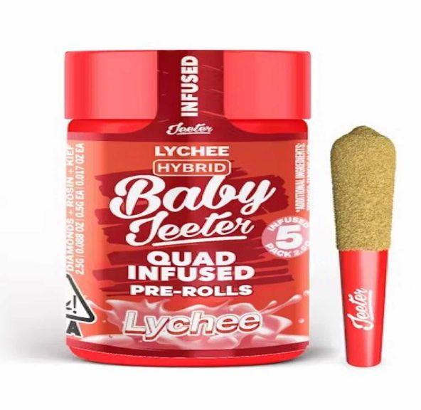 Baby Jeeter- Quad Infused 5pck - Lychee