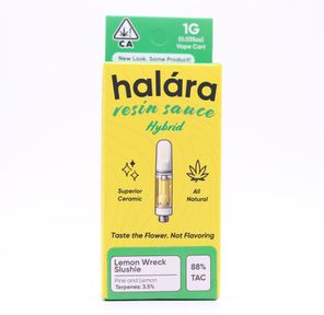 Halara- LEMON WRECK SLUSHIE LIVE RESIN 1G CARTRIDGE