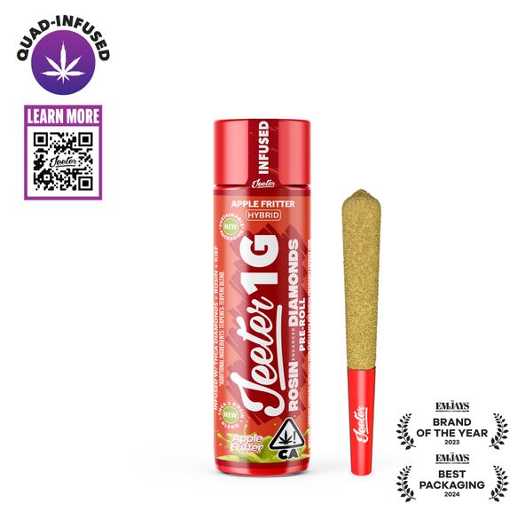 Jeeter | Quad Infused | Preroll | 1g | Apple Fritter