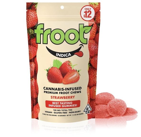 Froot Strawberry Gummies 100mg THC