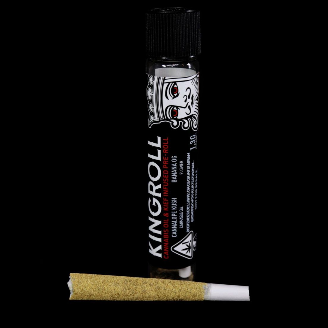 D. Kingroll 1.3g Infused Pre Roll - Mango Durban x Pineapple Express (S)