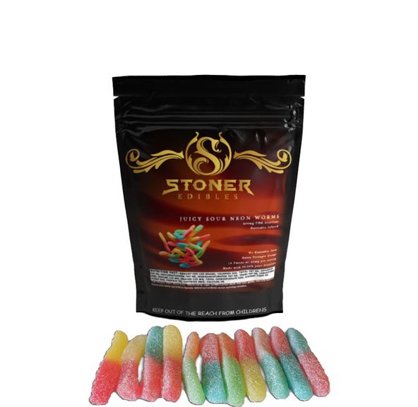 Juicy Sour Neon Worms