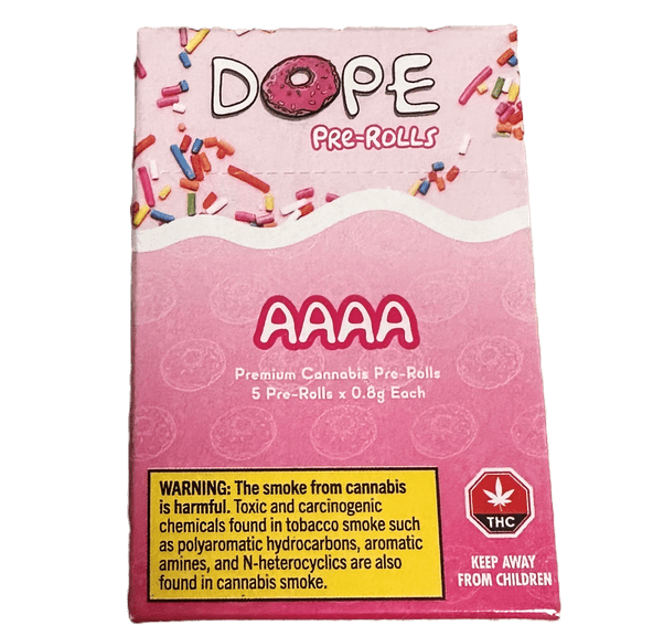 Dope AAAA pre-roll 5 pack
