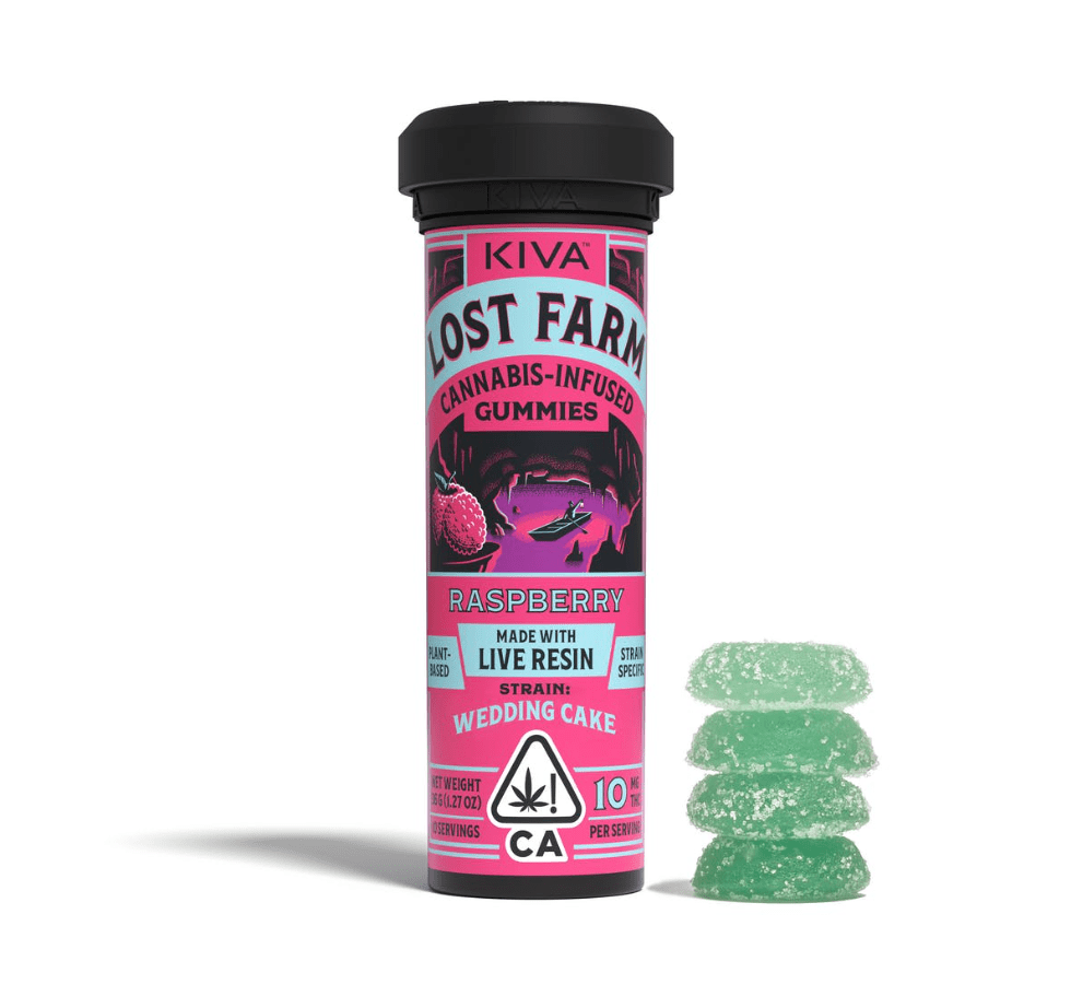 Lost Farm Gummies Raspberry 100mg