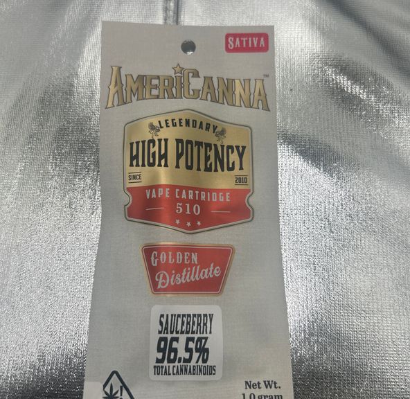 AmeriCanna - Sauceberry 1g Vape Cartridge