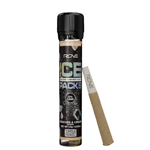 Peaches & Cream - Infused Ice Packs (Rosin, Hash, and Diamonds) Preroll