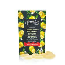 Smokiez Edibles - Sour Lemonade SATIVA 100mg THC Fruit Chews 60g