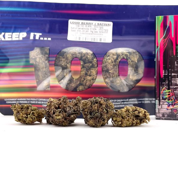 *Deal! $89 1 oz. Loud Berry (32.46%/Sativa) - Keep it 100 + Rolling Papers