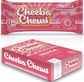 Cheeba Chews - Strawberry Taffy - 100mg Indica